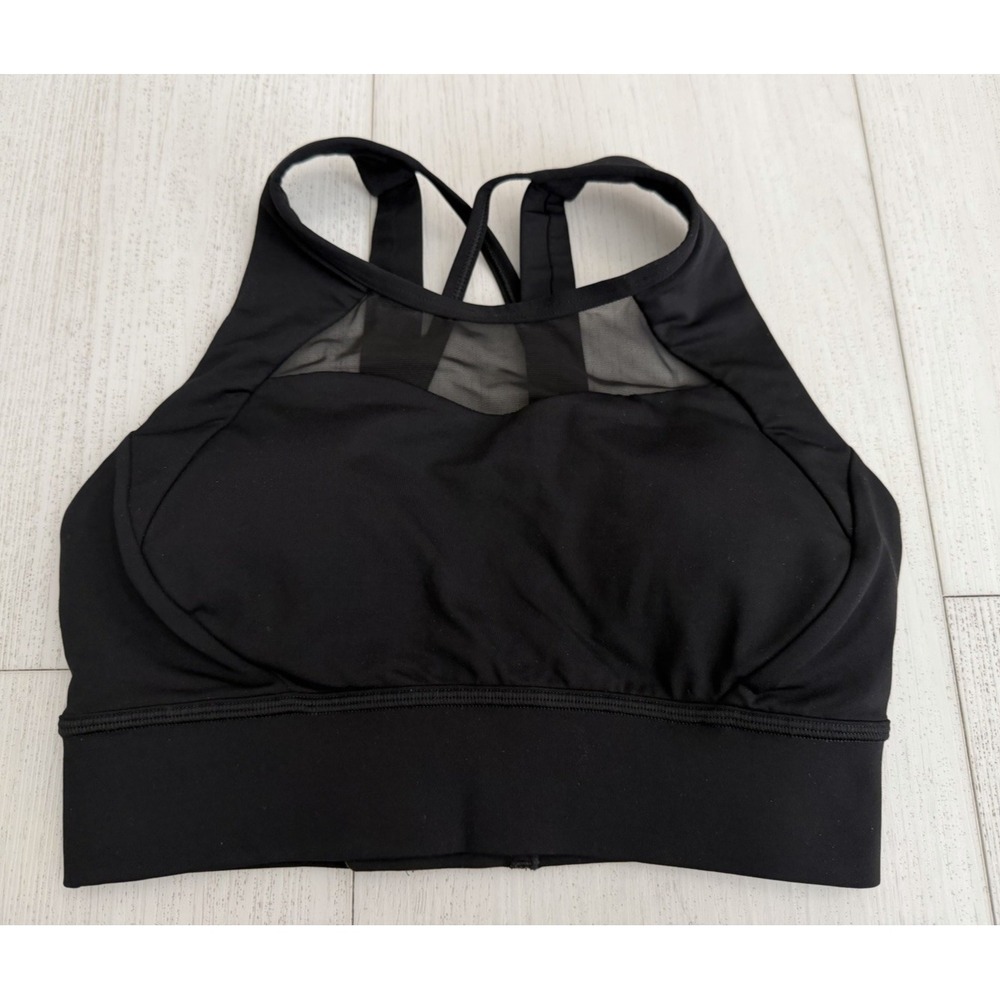 Lululemon Breathe In‎ It Sports Bra Sz 4 Black - C/D Cup Medium Support